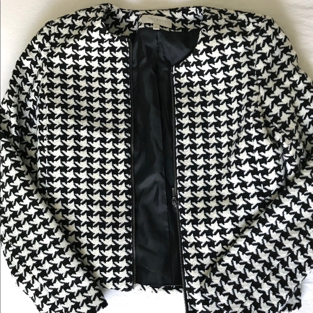 Talbots Houndstooth jacket